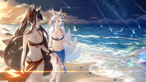 azur lane akagi kaga - Google Search in 2020 | Black hair blue eyes, Anime bikini, Animal ears