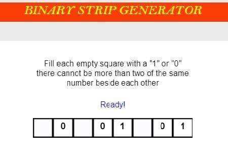 binary strip generator - Pais de los juegos