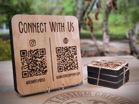 QR Codes Engraved on Wood - Etsy | Laser engraved gifts, Laser engraved ideas, Laser engraved wood