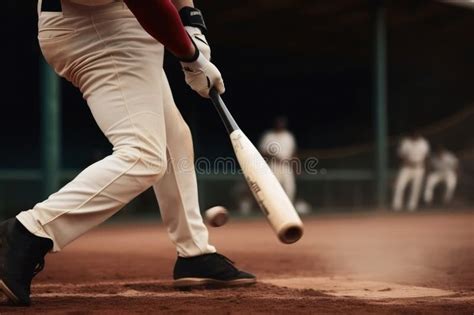 A Baseball Player Hitting a Perfect Home Run Created with Generative AI ...