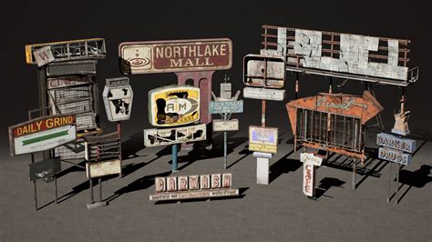 Post Apocalyptic Signs - VOL 1 in Props - UE Marketplace