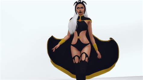 plazasims - Character - Storm from Marvel Comics New mesh 3... | Sims 4, Sims 4 characters, Sims