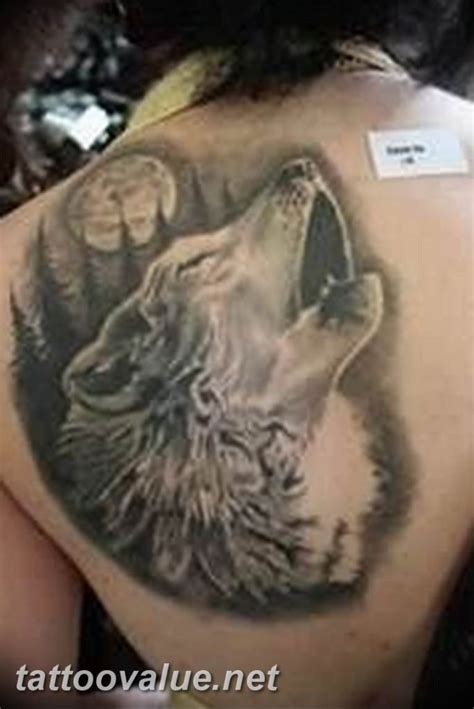 photo tattoo howling wolf 18.02.2019 №069 - wolf tattoo idea howling at ...