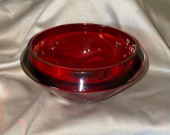 Beveled Glass Bowl - Etsy
