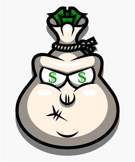 Cartoon Money Bag Png - Cartoon Money Bag Drawing, Transparent Png - kindpng