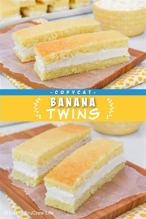 These copycat Banana Twins will take you back to childhood. If you loved the Little Debbie snack ...