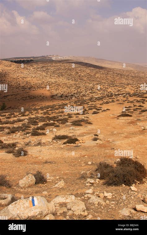 Israel Southern Hebron Mountain Israel trail on Mount Amasa Stock Photo - Alamy