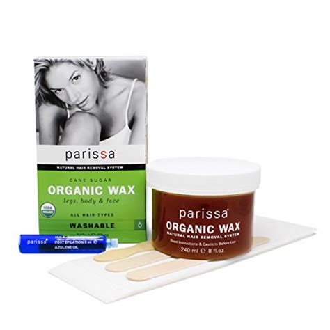 Parissa Organic Sugar Wax, Waxing Kit made of Organic Sugar Wax for ...