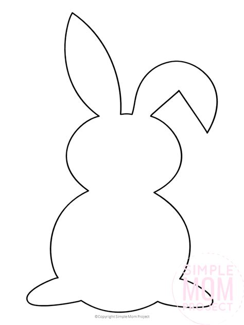 Full Page Easter Bunny Template
