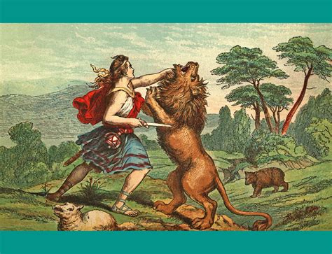 Bible Story Pictures for David and Goliath: David Kills Lion and Bear - The Scripture Lady