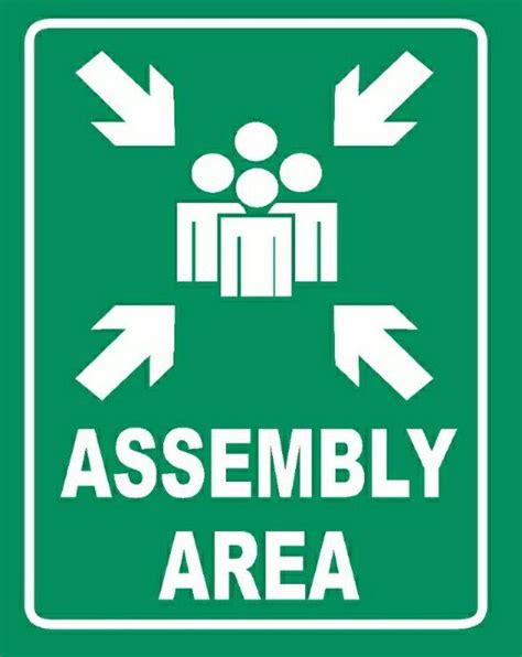 Square Night Glow Assembly Area Signage, For Industrial, Rs 500 /piece | ID: 22475358473