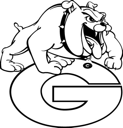 Download Georgia Bulldogs Logo Black And White - Grant Community High School Logo PNG Image with ...