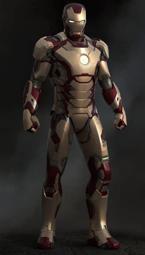 ArtStation - Iron Man 3 - Mark 42 Front, Josh Herman