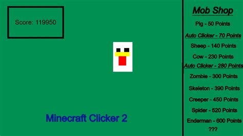 Minecraft Clicker 2 | Tynker