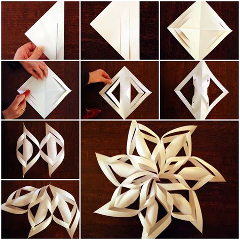 Creative Ideas - DIY Paper Snowflake Christmas Ornament ...