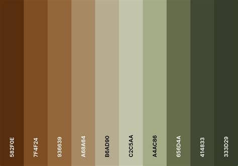 Pin by Brianna Mogard on Color Scheme | Brown color palette, Earth colour palette, Green colour ...