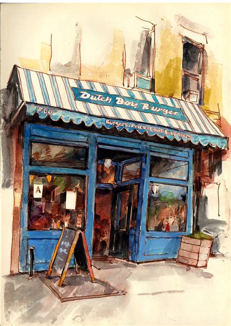 Urban Sketchers: Franklin Ave, Brooklyn | Watercolor architecture ...