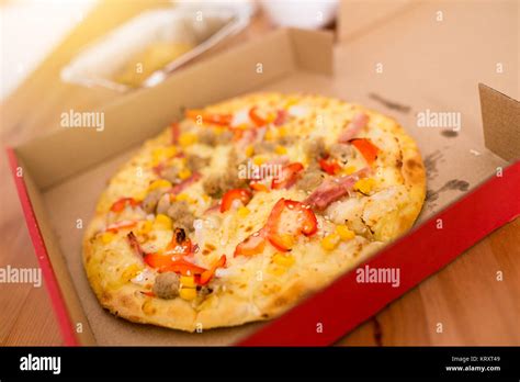 Pizza in a delivery box Stock Photo - Alamy