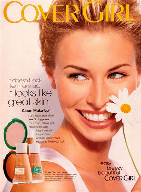 How 90s is this-- Niki Taylor and Covergirl Clean Makeup! | Cover girl makeup, Covergirl, Easy ...