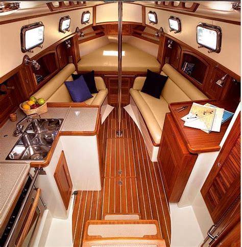 Sailboat Interior | Boat interior design, Boat interior, Sailboat interior