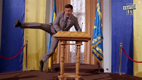 Volodymyr Zelensky, elected as Ukraine's president, plays the role on ...