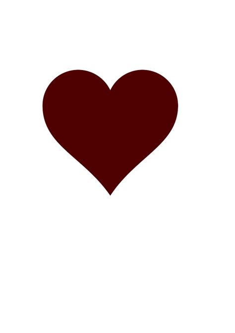 Maroon Heart Clip Art at Clker.com - vector clip art online, royalty free & public domain