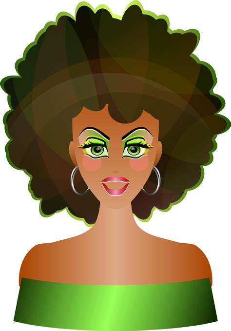 Female Silhouette - Png Freeuse Library Afro Clipart Drawing, Png ...