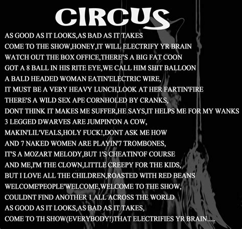 circus-lyrics