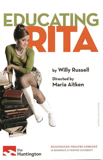 Educating Rita at Huntington Theatre | Theatre poster, Education, Rita