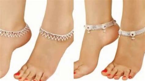 Payal Design in silver | Latest Bridal Payal | Bridal Anklet Designs ...