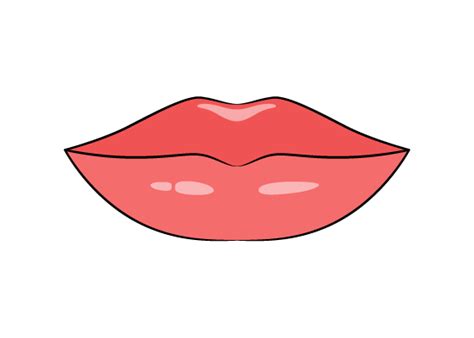 How to Draw Lips Step by Step - EasyLineDrawing