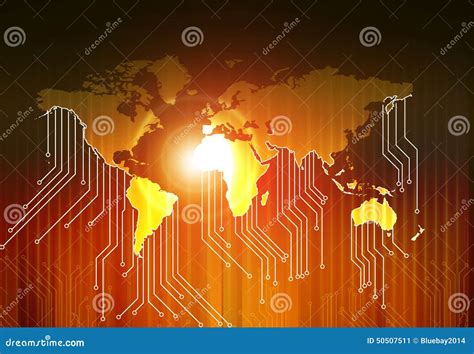 World Map Circuit Board High Res Vector Graphic Getty - vrogue.co