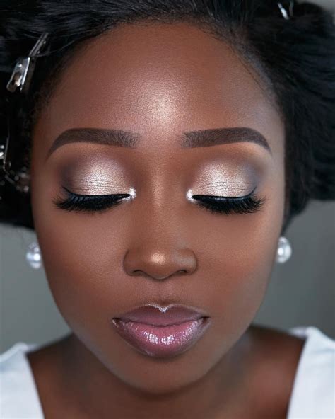 Pin by MissE.V.A on Wedding makeup | Black bridal makeup, Makeup for black skin, Makeup for ...