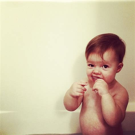 Brushing teeth in the tub, of course #toddlers | Christopher Najewicz | Flickr