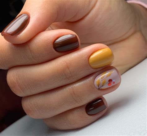 Acrylic Short Nail Art Ideas 2023 | Short nails art, Fall gel nails, Casual nails