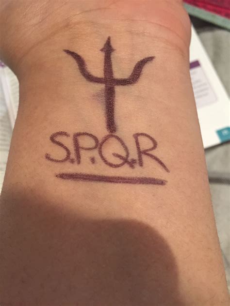 Spqr Tattoo Percy Jackson