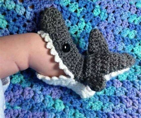 The WHOot | Crochet shark, Crochet booties, Crochet baby booties