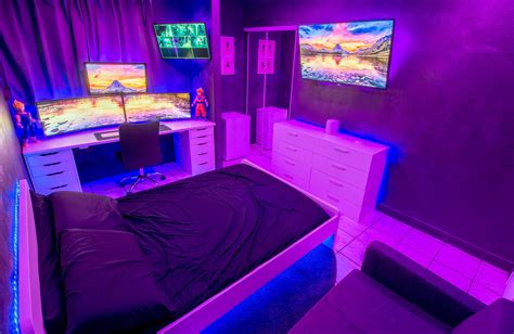 justtube | Diseño de dormitorio para hombres, Dormitorio de gamer, Diseño de habitación pequeña