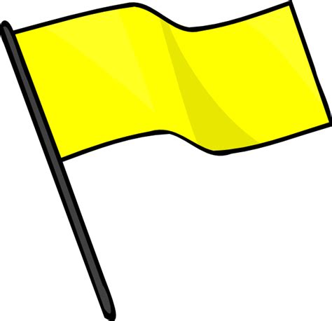 Yellow Flag Clip Art at Clker.com - vector clip art online, royalty ...