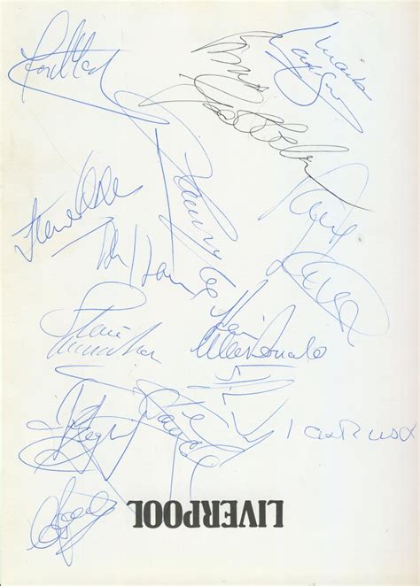 LIVERPOOL (SIGNED BY DOUBLE-WINNING TEAM) - Football Club History Books: Sportspages.com