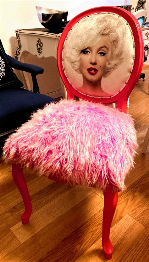 Casa Padrino Luxury Baroque Dining Chair Marilyn Monroe Pink - Handmade ...