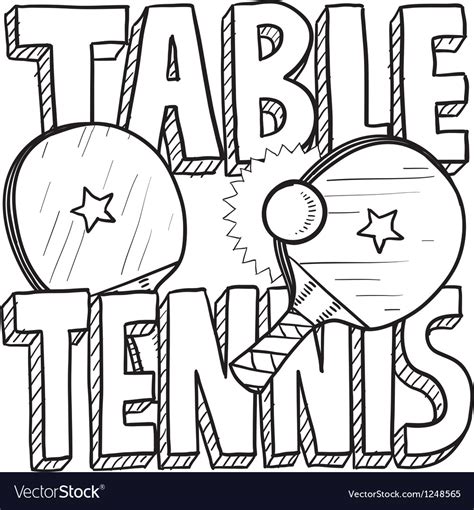 Table tennis Royalty Free Vector Image - VectorStock