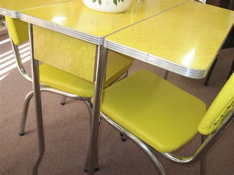72 Breathtaking yellow 1950s formica kitchen table and chair Most Trending, Most Beautiful, And ...