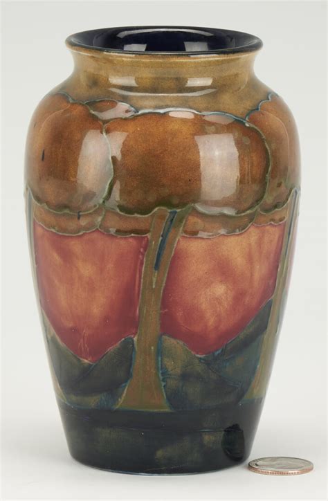 Lot 453: William Moorcroft Signed Art Pottery Eventide Vase | Case Auctions