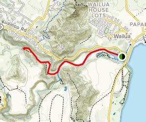 Uluwehi Secret Falls via Wailua River Map | Wailua, Kayak adventures, Kauai travel