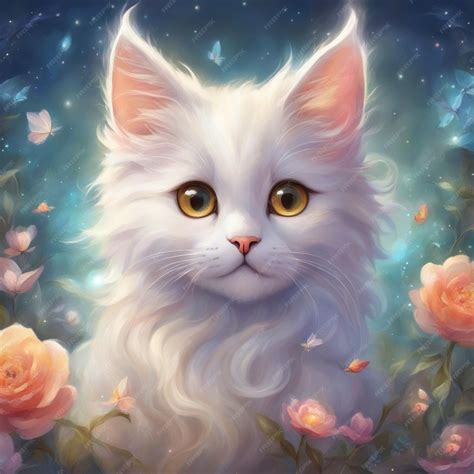 Premium AI Image | Adorable Cat Animals wallpaper