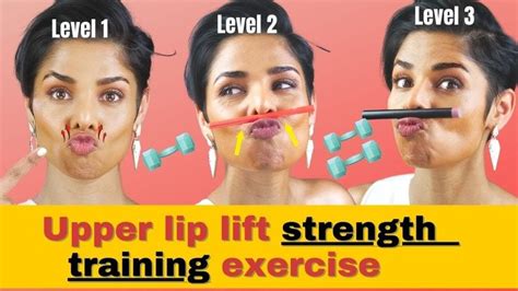 1 LIP EXERCISE 3 Levels of WEIGHT TRAINING your Upper Lip Area | Upper ...