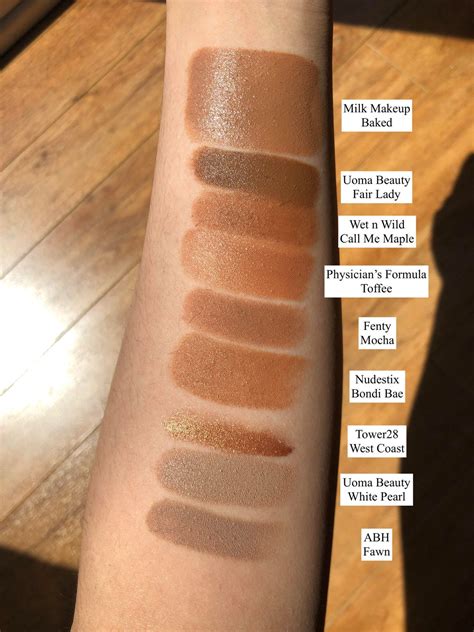 Swatches of all my cream bronzers and contours 🌞 : r/swatchitforme