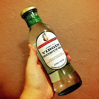 Got myself a big ass bottle of cold pressed virgin coconut… | Flickr