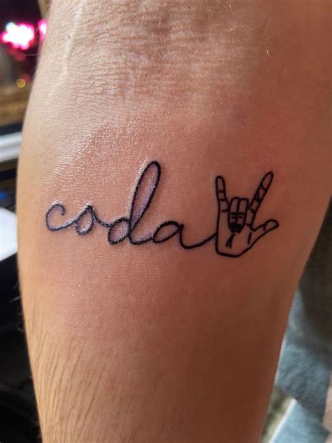 ASL coda tattoo | Infinity tattoo, Tattoos, Tatting